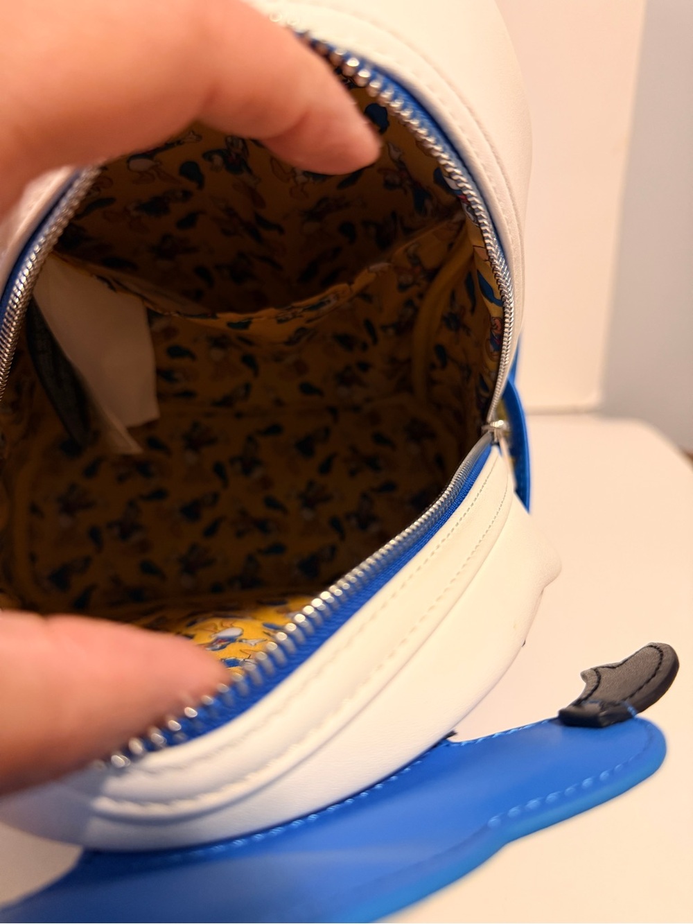 Disney Loungefly Donald Duck Blue Mini Backpack - Picture 11 of 11